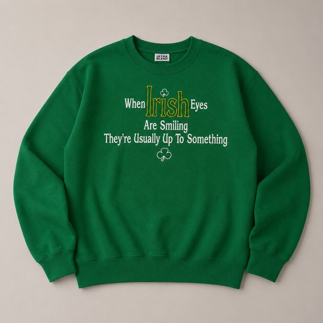 VTG Lee Irish Eyes Sweater (Category: Activewear) located in San Pablo. Submitted by refitsph (Listing ID 1436612011, Image 1). Description: - Width: 26 - Length: 28.5 - Crispy Condition - No flaws.