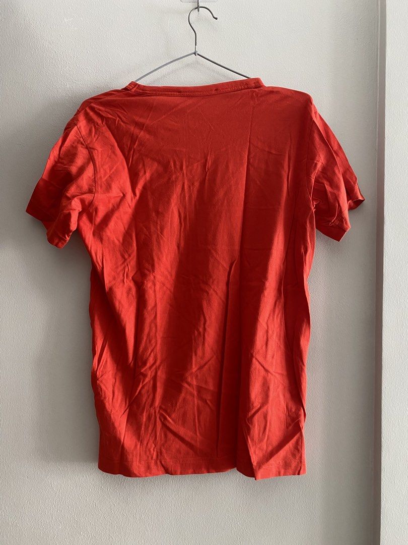 Y-3 adidas Yohji Yamamoto W42608 AAU002 Orange Union Jack T-shirt 2011 (Category: Tshirts & Polo Shirts ) located in Paranaque City. Submitted by sccloset.ph (Listing ID 1444130140, Image 2). Description: - The Spring/Summer 2011 Y-3 collection was strongly inspired by “UK rock” and “British” culture, including a runway show featuring live music by the British rock band “The Duke Spirit.” This Union Jack (British flag) motif directly expresses th