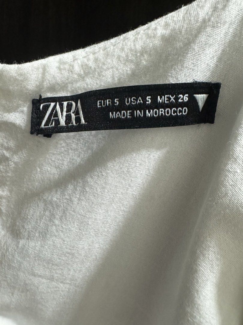 Zara White Ruched Side Midi Dress (Category: Dresses) located in Quezon City. Submitted by mimi.ang08 (Listing ID 1444277006, Image 3). Description: - White midi dress from Zara - Features ruched sides with adjustable tie details - Delicate spaghetti straps - Ideal for summer outings or casual events - Made in Morocco - Size: EUR 5 / US 5 / MEX 26.