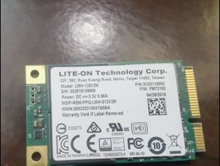 Lite-On 128GB mSATA SSD496931411288412160