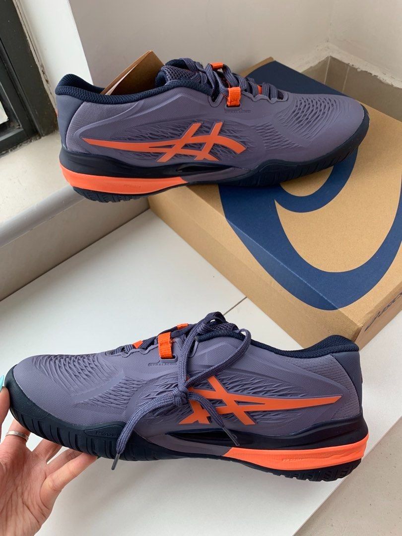 ASICS GEL-RESOLUTION X CLAY Versatile and Comfortable Low-Top Tennis Shoes in Purple (Category: Sneakers) located in Singapore. Submitted by sg_vela_professional_seller (Listing ID 1444383791, Image 3). Description: .