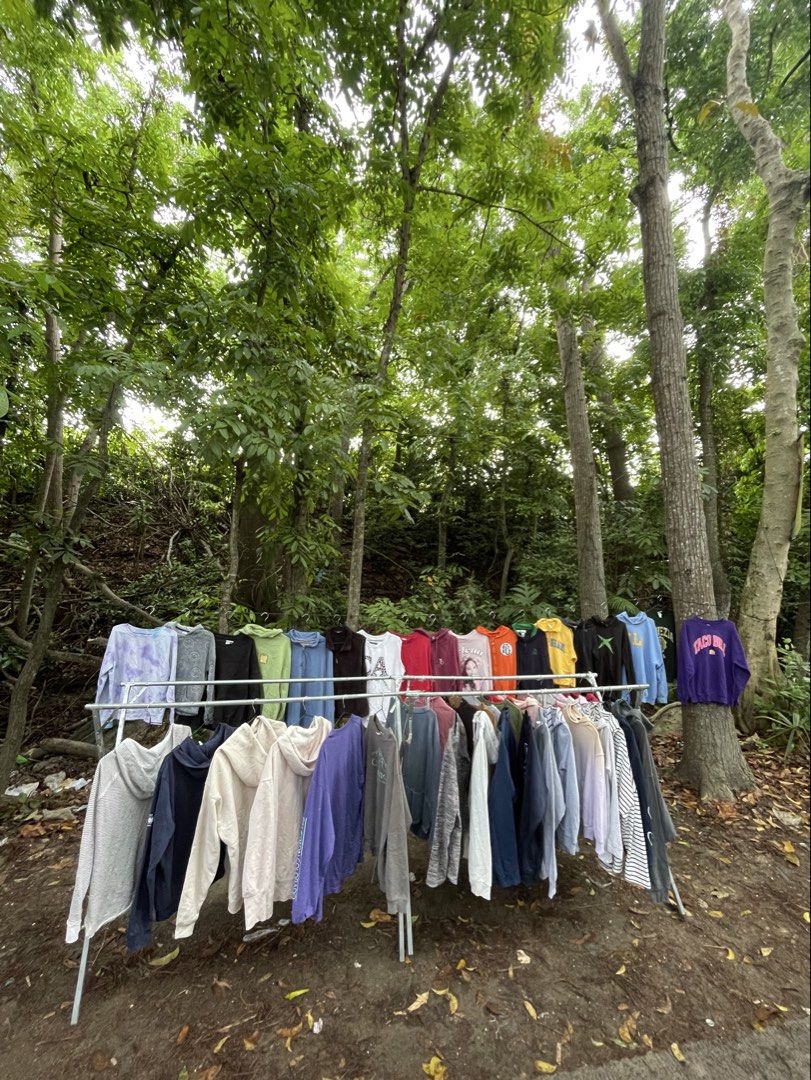 Assorted Hoodies and Sweatshirts Bundle (Category: Coats, Jackets and Outerwear) located in Manila. Submitted by stepsole (Listing ID 1444317778, Image 1). Description: - Bundle of hoodies and sweatshirts - Includes tie-dye, plain colors, and graphic prints - Perfect for casual wear or layering - Assorted brands and sizes - All items are clean and ready to wear - Selling as a complete lot - Excellent value for money.