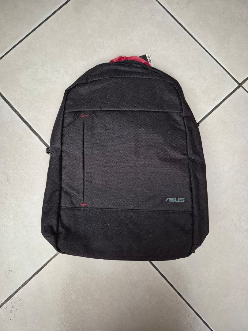 ASUS NEREUS Backpack (Category: Backpacks) located in Mandaluyong City. Submitted by _spike (Listing ID 1444352205, Image 1). Description: - ASUS Nereus Backpack in Black with Red accents - Comfortable and lightweight design - Fits laptops up to 15 inches - Perfect for daily commutes and travel Feel free to dm for more photos Payment methods: Gcash and Maya Shipping: Grab, Lalamove, and J&t (Shipping fee to be shouldered by buyer).