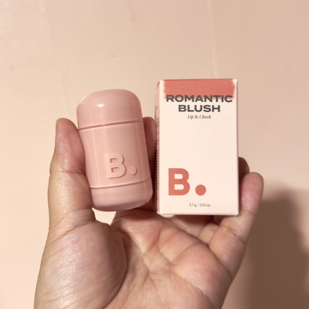 B. Romantic Blush Lip & Cheek Tint - Multiple Shades Available (Category: Makeup) located in Taguig. Submitted by cris_021 (Listing ID 1444451015, Image 1). Description: - swatched only - Available Shades: - Flora (04) - Glimmer (07) - Peach Mousse (12) - Baby Bean (17) - 450 each.