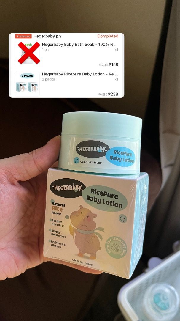 Baby essentials (Category: Baby Toiletries & Grooming) located in Koronadal. Submitted by marielle.q (Listing ID 1444477238, Image 3). Description: - Infant Nail File Set (requires 2 AA batteries) - 100 pesos - Two (2) pcs 300ml bottles of Moose Gear Baby Extra Gentle Baby Bath (Hair & Body Wash) one is opened pero walang bawas, one is sealed - 200 pesos - Two (2) pcs 150ml Hegerbaby RicePure Baby Lotion one is opened pero walang bawas, one is se