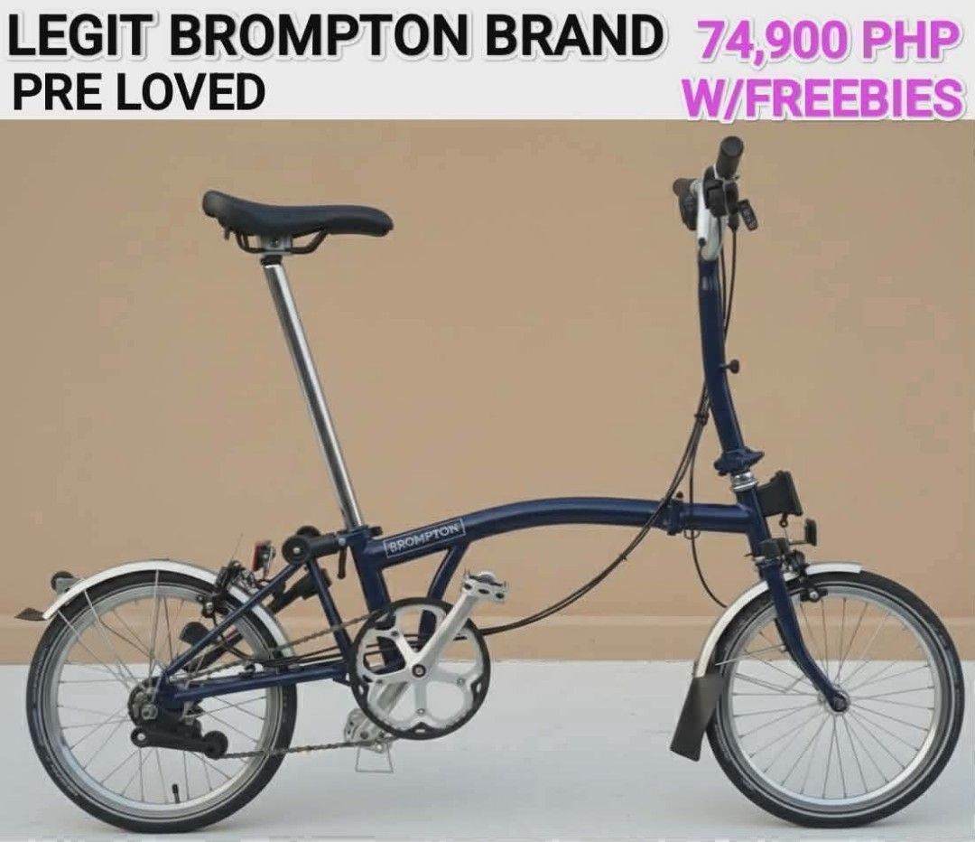 Brompton folding bike (Category: Bicycles) located in Manila. Submitted by quiel2 (Listing ID 1444471726, Image 1). Description: free delivery+ freebies.