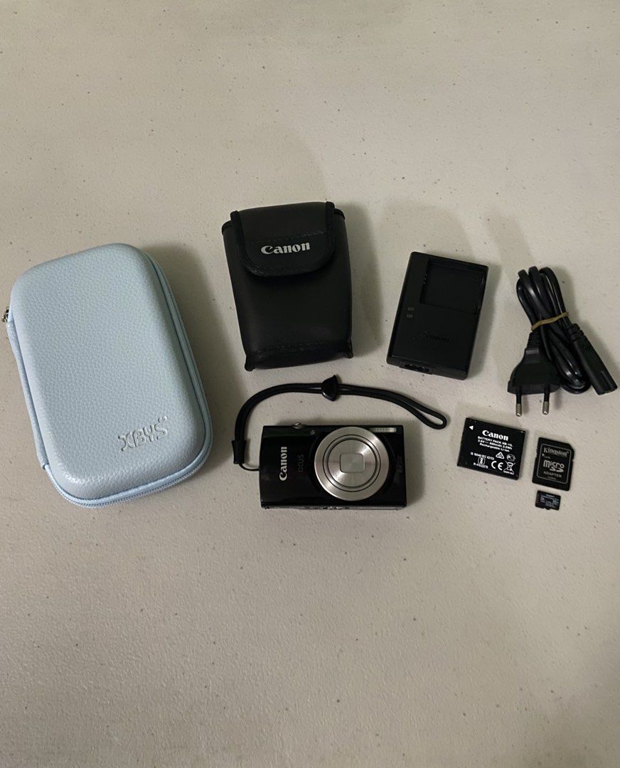 Canon IXUS 185 Digicam (Category: Cameras) located in Pasay City. Submitted by andreiisasundae (Listing ID 1432621124, Image 1). Description: Canon IXUS 185/PowerShot ELPH 185/IXY 200 Black Digicam Quick Specs: - 20 MP Sensor - Digic 4+ Processor - 8x Optical Zoom Lens Inclusions: - Original Canon Camera Case - Original Canon Battery Charger - XBYS Camera Case - Kingston MicroSD Card to SD Card Adaptor - Kingston 32gb MicroSD Card The last 4 pict
