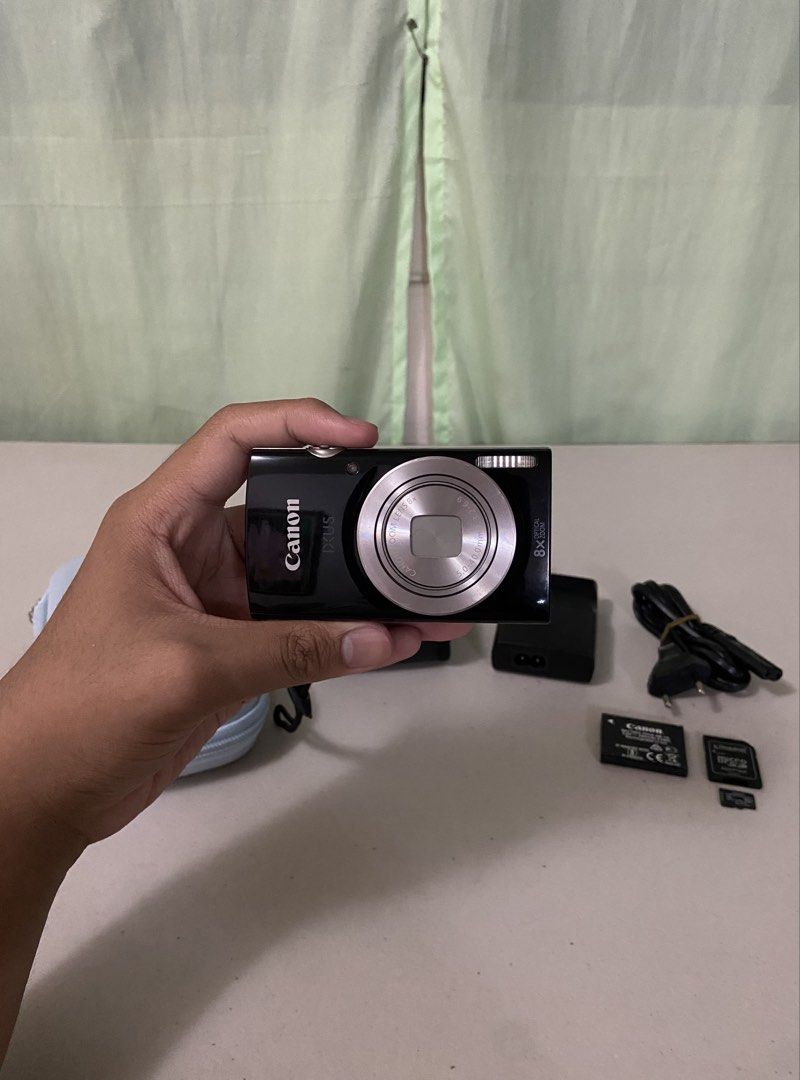 Canon IXUS 185 Digicam (Category: Cameras) located in Pasay City. Submitted by andreiisasundae (Listing ID 1432621124, Image 2). Description: Canon IXUS 185/PowerShot ELPH 185/IXY 200 Black Digicam Quick Specs: - 20 MP Sensor - Digic 4+ Processor - 8x Optical Zoom Lens Inclusions: - Original Canon Camera Case - Original Canon Battery Charger - XBYS Camera Case - Kingston MicroSD Card to SD Card Adaptor - Kingston 32gb MicroSD Card The last 4 pict