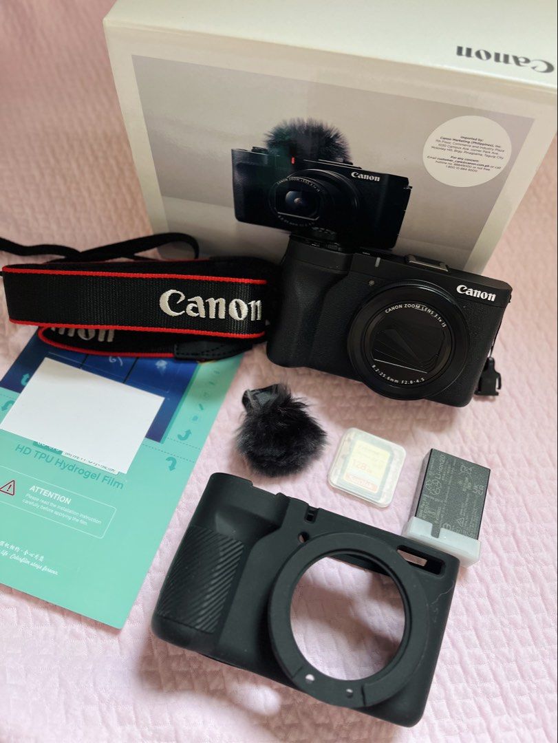 Canon PowerShot V1 Vlogging Camera Kit (Category: Cameras) located in Caloocan City. Submitted by riiho (Listing ID 1441238877, Image 1). Description: 📸 Canon Powershot V1 -- Premium Package | Like New Condition Offering my personal Canon Powershot V1, purchased 7 months ago and barely used. Kept with outmost care and remains excellent condition with no issues whatsoever. Ideal for content creators, vloggers, travelers, or anyone looking for a p