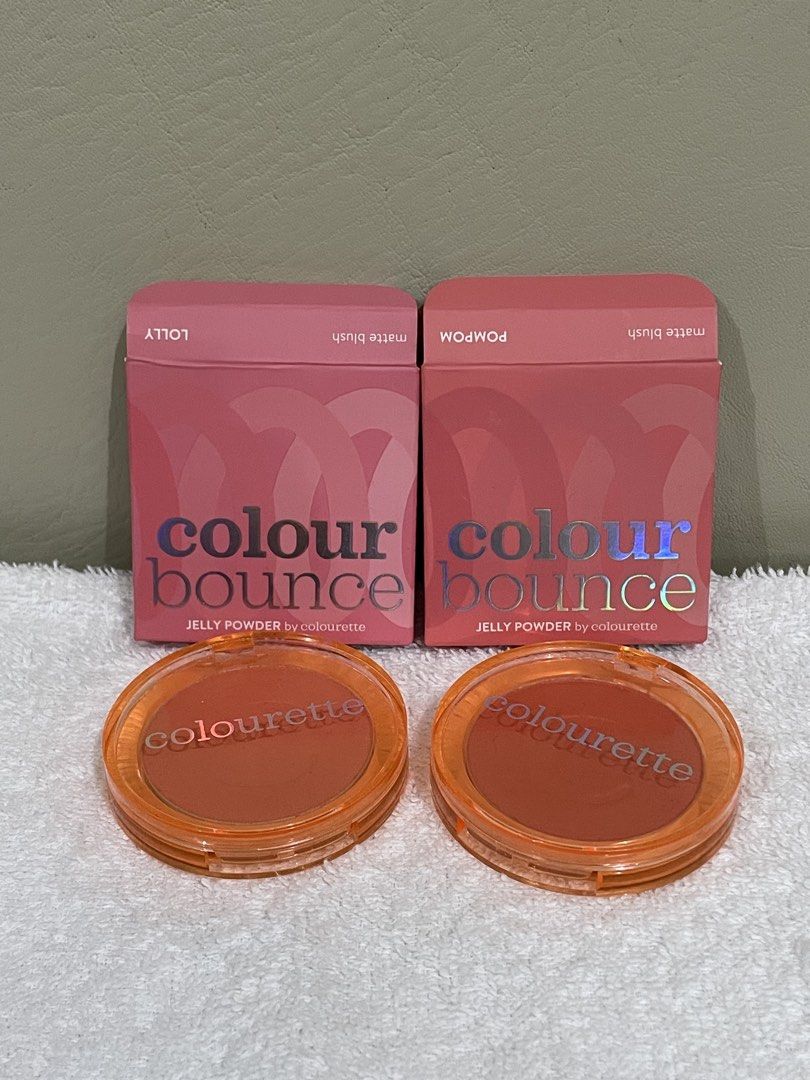 Colourette Colour Bounce Matte Blush - Lolly & Pompom (Category: Makeup) located in Caloocan City. Submitted by stashforless (Listing ID 1444402368, Image 1). Description: Bundle - Two Colourette Colour Bounce Matte Blushes for sale. - Shades included: Lolly and Pompom. - Features a unique jelly powder formula. .