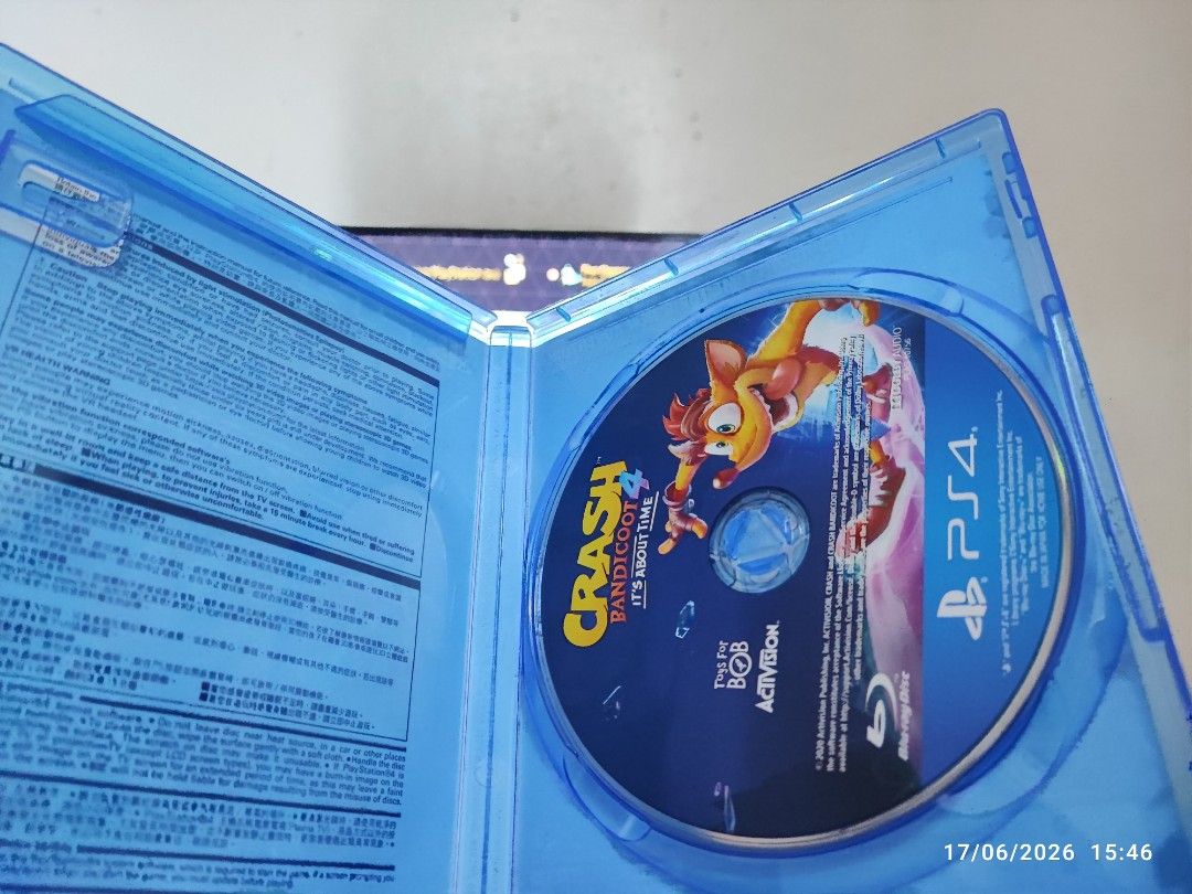 Crash Bandicoot 4: It's About Time PS4 Game (Category: PlayStation) located in Las Pinas. Submitted by edwinpadua1997 (Listing ID 1444482862, Image 2). Description: - Crash Bandicoot 4: It's About Time for PS4 can also be use on PS5 will send you a video that the game is working properly Rfs: Need funds.