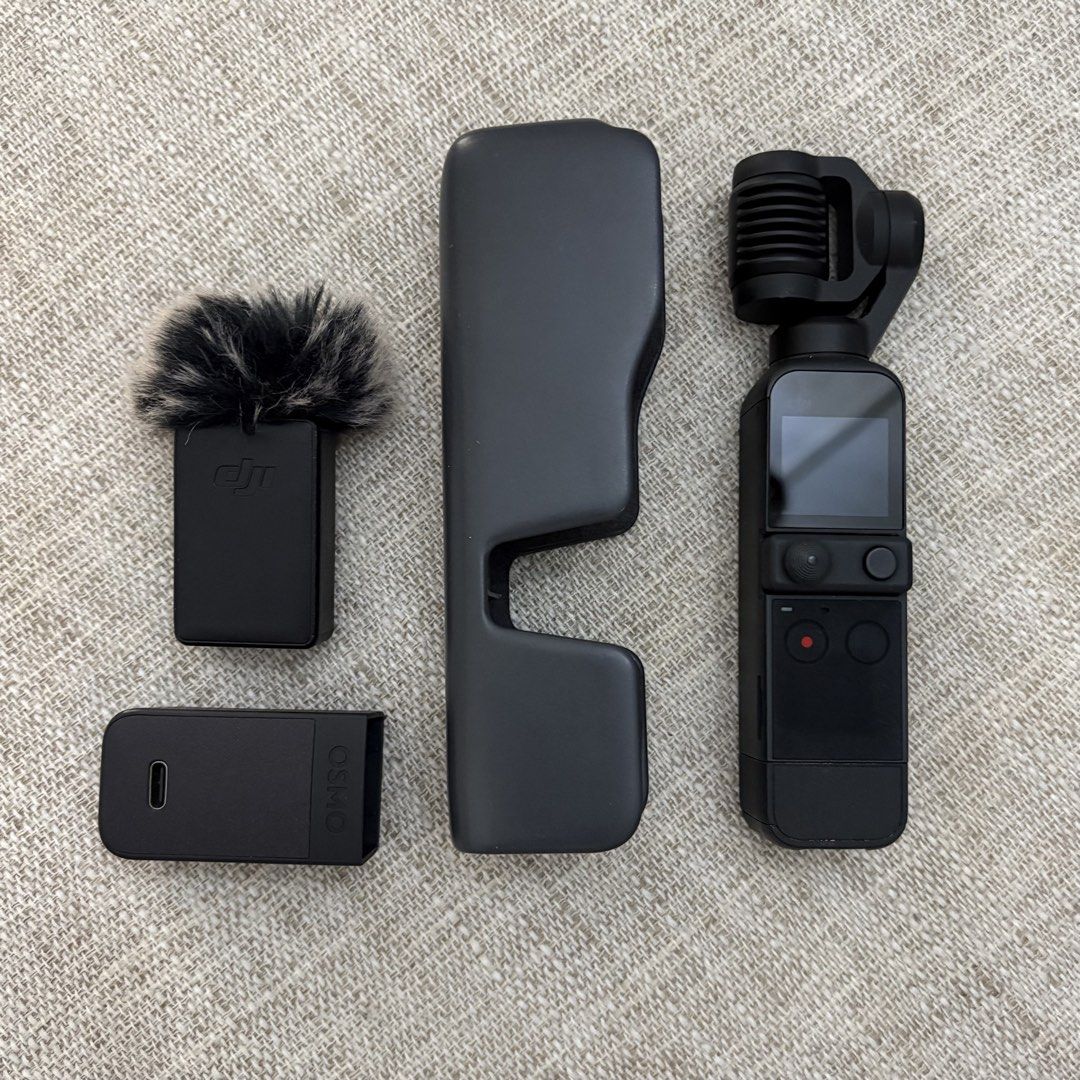 DJI Pocket 2 Creator Combo Gimbal Camera (Category: Cameras) located in Paranaque City. Submitted by aamlicup51680 (Listing ID 1444321868, Image 2). Description: - DJI Pocket 2 Creator Combo - Includes gimbal camera, charging case, wind protection mic, and other accessories - Ideal for vlogging and capturing smooth footage - All items are in the box.