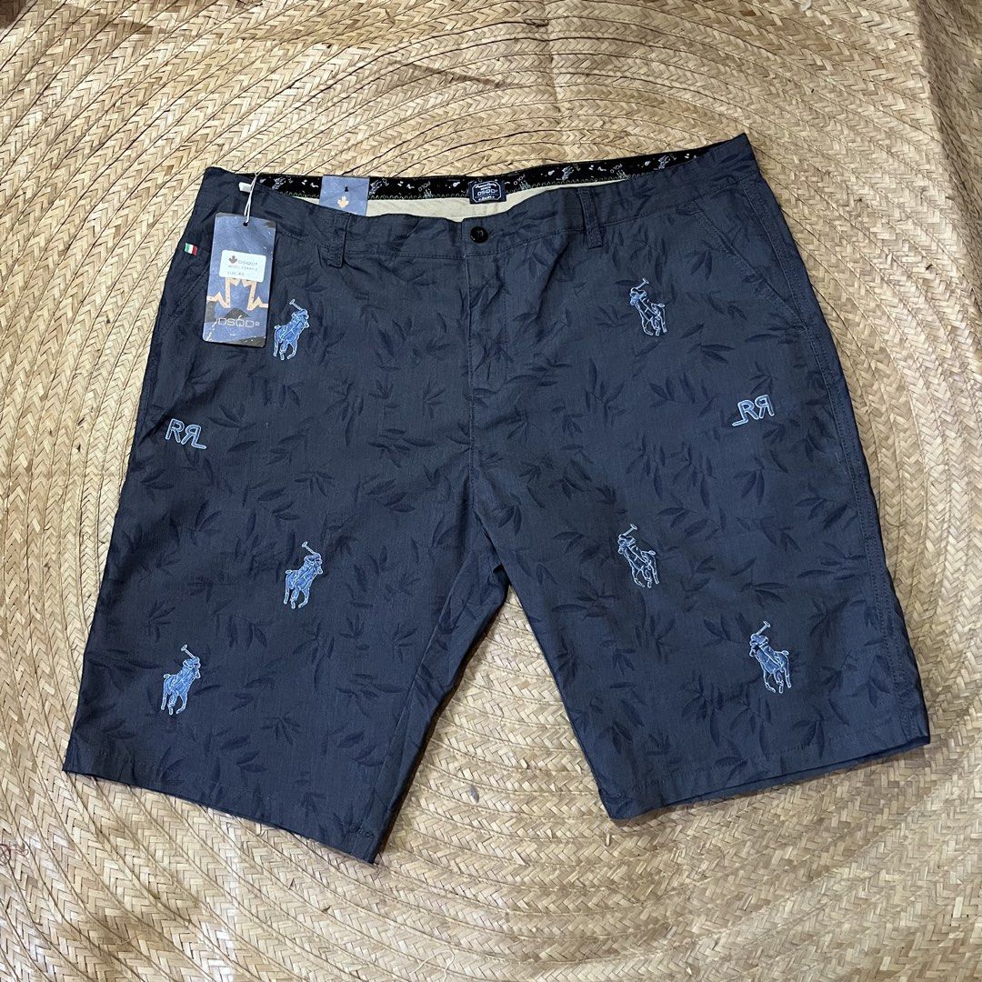 DSQUARED2 Denim Shorts Size 40 (Category: Shorts) located in Cabadbaran. Submitted by reylandx (Listing ID 1444402720, Image 1). Description: - Waist: 40 - Lenght: 22 - Opening Leg: 10.5 - Brand: DSQUARED2 - Color: Dark Blue - Size: 40 - Pattern: Repeating leaf and polo player - Condition: Brand new with original tags - Occasion: Casual wear ₱650 freeship.
