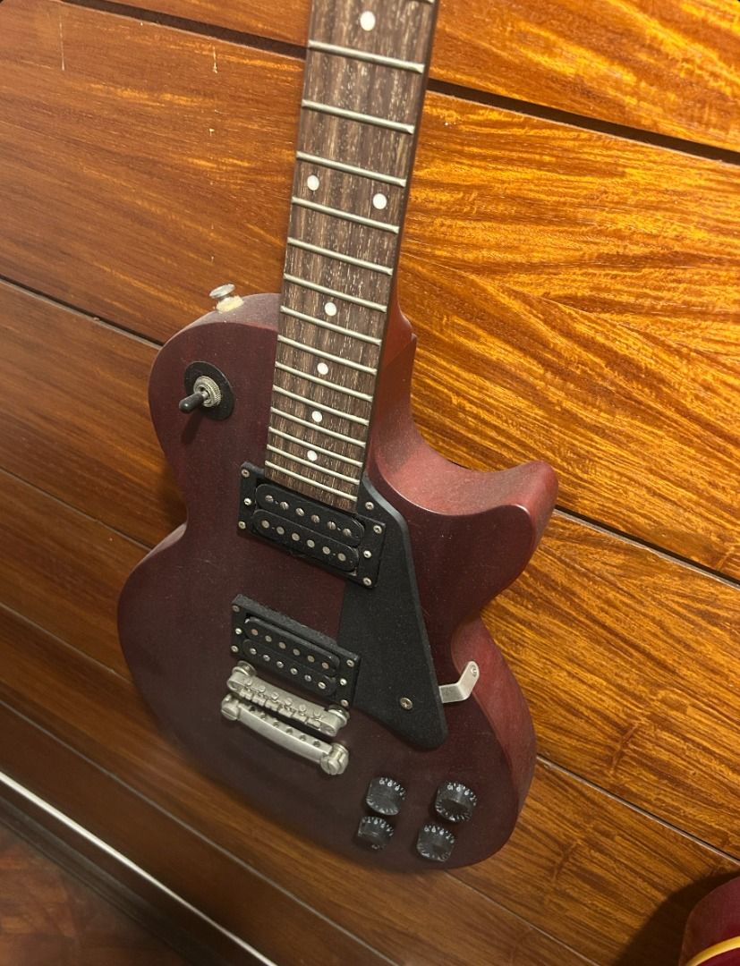 Epiphone Les Paul Studio Worn Cherry (Category: Musical Instruments) located in Manila. Submitted by nick.villanueva (Listing ID 1444487806, Image 1). Description: - Just a few bumps from gigs back in the day - No strings - No gig bag unfortunately RFS: downsizing/too many Epiphones in my collection. also planning to get a local electric guitar. price nego if rush Meetups: BGC or Clark, Pampanga.