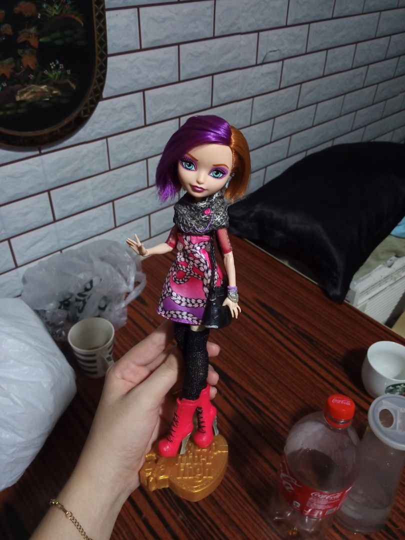 Ever after high poppy (Category: Kids Toys) located in Manila. Submitted by ashanti444 (Listing ID 1444473187, Image 3). Description: diy socks incomplete +150 if with stand.