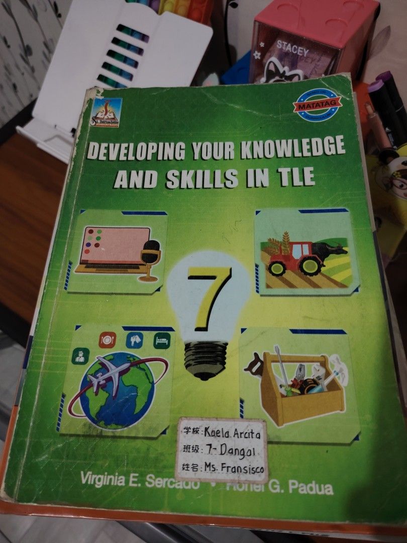 Grade 7 Books- Matatag Edition (Category: Textbooks) located in Caloocan City. Submitted by eliza.arcita-83192 (Listing ID 1444347613, Image 1). Description: - Bundle of Grade 7 K-12 Textbooks - Subjects included: TLE, ECAS English, MAPEH, Araling Panlipunan (KAYAMANAN), Values Education (PAANO MAGPAKABUTI) - All books are for Grade 7 - Some books have handwritten notes and names inside - Please check photos for detailed condition - Just PM me, f