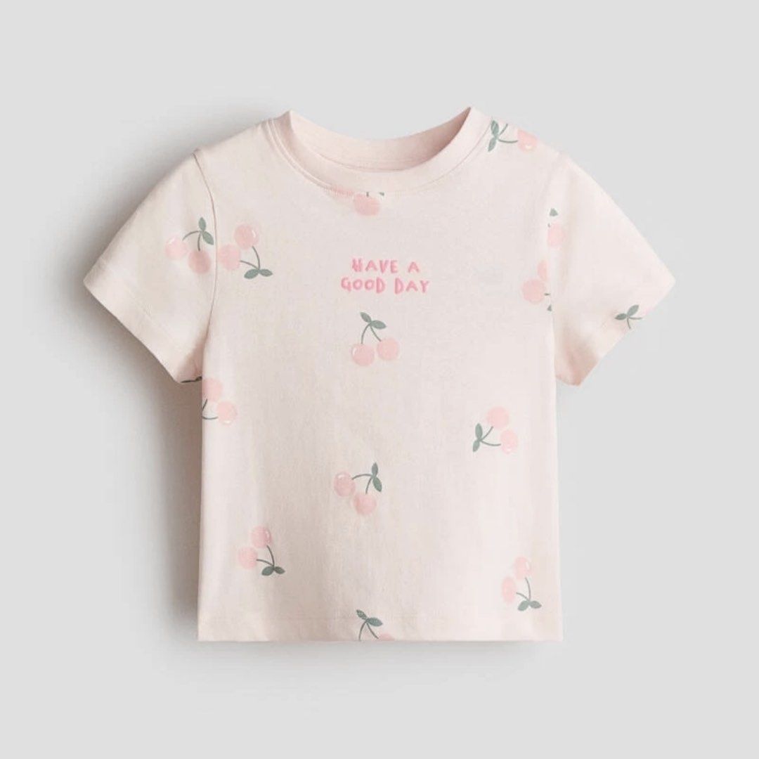 H&M Cherry T-Shirt 1-2y (Category: Babies & Kids Fashion) located in Caloocan City. Submitted by _gmjs (Listing ID 1444474535, Image 1). Description: last price posted.