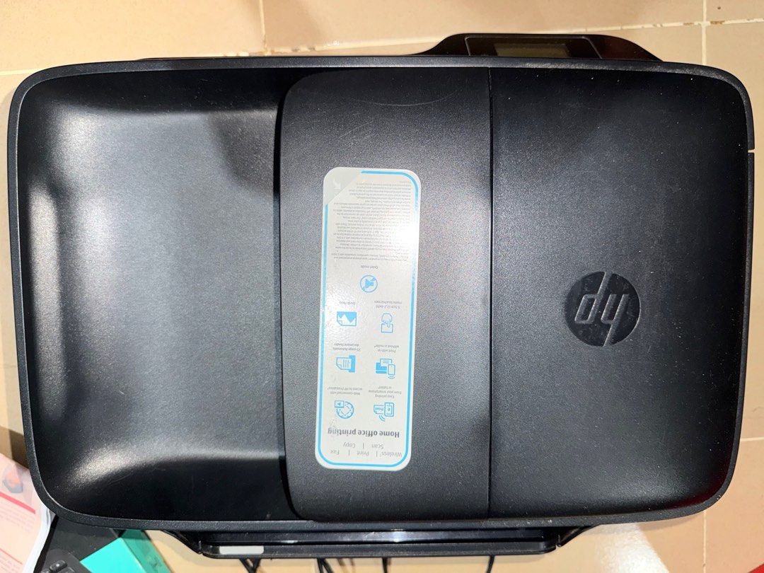 HP OfficeJet 3830 All-In-One Printer (Category: Printers, Scanners & Copiers) located in Binan City. Submitted by reinesells (Listing ID 1444433256, Image 3). Description: no issues but ink not included sf must be shouldered by the buyer sdd via lalamove / meetup rfs: decluttering.