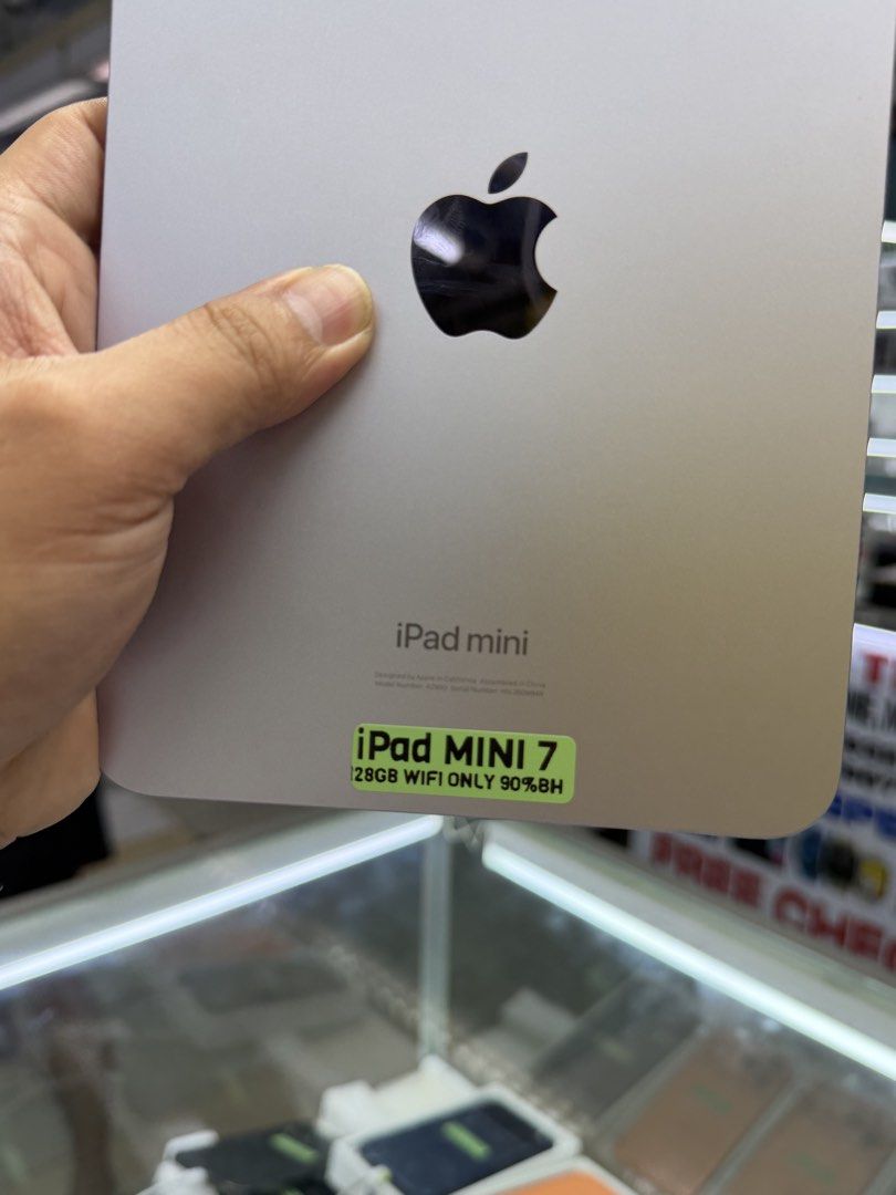 iPad Mini 7 128GB 90%BH Wifi Only 99%smooth No issues (Category: iPad) located in San Juan City. Submitted by saabangadgetshop (Listing ID 1444365416, Image 2). Description: Onhand | Pre-owned iPad Mini 7 128GB Wifi Only Battery Health 90% NO HIDDEN ISSUES NO HISTORY OF REPAIR 99%Smooth TEST TO SAWA RESET ALL YOU WANT TEST ALL YOU WANT NOT REFURBISHED AUTHENTIC PHONE ALL WORKING (FREE 3UTOOLS) iPhones iPads only 🆓Freebies ✅Charger ✅Case ✅Tempere