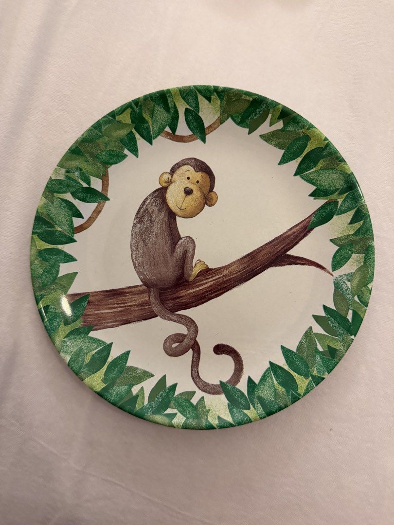 JELLYCAT Mattie Monkey Plate and Cup Set AUTHENTIC485023394206863361