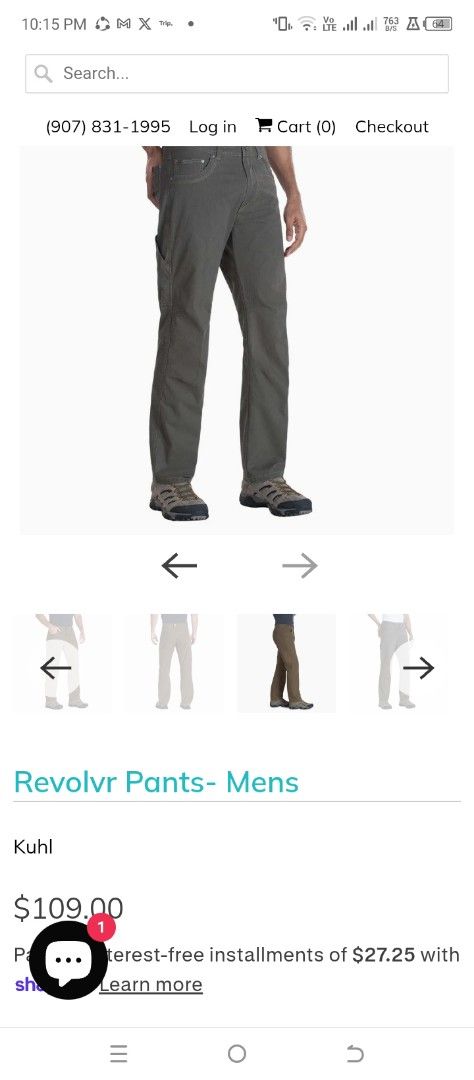 Kuhl revolvr pants (Category: Activewear) located in Cabuyao City. Submitted by khode025 (Listing ID 1444330413, Image 2). Description: Kuhl revolvr pants vintage patina dye waist:32 length:40 excellent condition rugged look (vintage patina) 1880 Only .