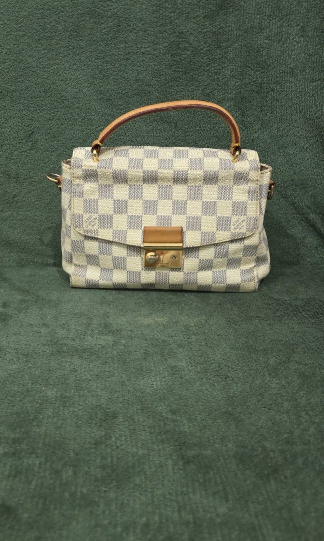 Louis Vuitton Croisette Damier Azur Bag (Category: Luxury Bags & Wallets) located in Bacoor. Submitted by deux_trading_corporation (Listing ID 1444422221, Image 1). Description: 98k and above on 2ndhand market. condition: Rank AB - has normal signs of wear. Damage is the missing part of lock but it doesn't affect the opening or closing of the bag. needs bags spa. payment first. you can always ask for discount/tawad but no to sobrang barat. no res