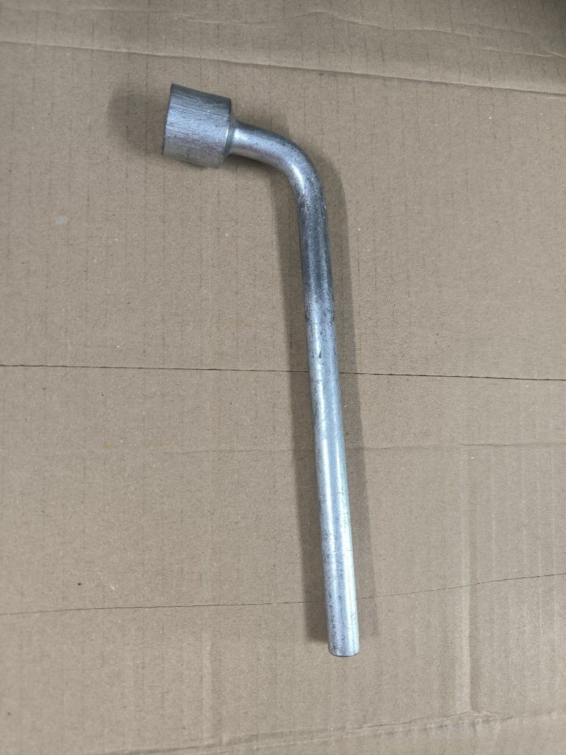 L-Shaped Lug Wrench Tool (Category: Construction Tools & Equipment) located in Angeles City. Submitted by yellowbrickstore (Listing ID 1444475149, Image 1). Description: - L-shaped lug wrench - Durable metal construction - Sleek silver finish - Socket end designed for lug nuts - Approximately 10-12 inches in length - Essential tool for changing tires shipping via jnt express Saturday sked only Friday cut off pick up AC lnw Pampanga gcash Gotyme p