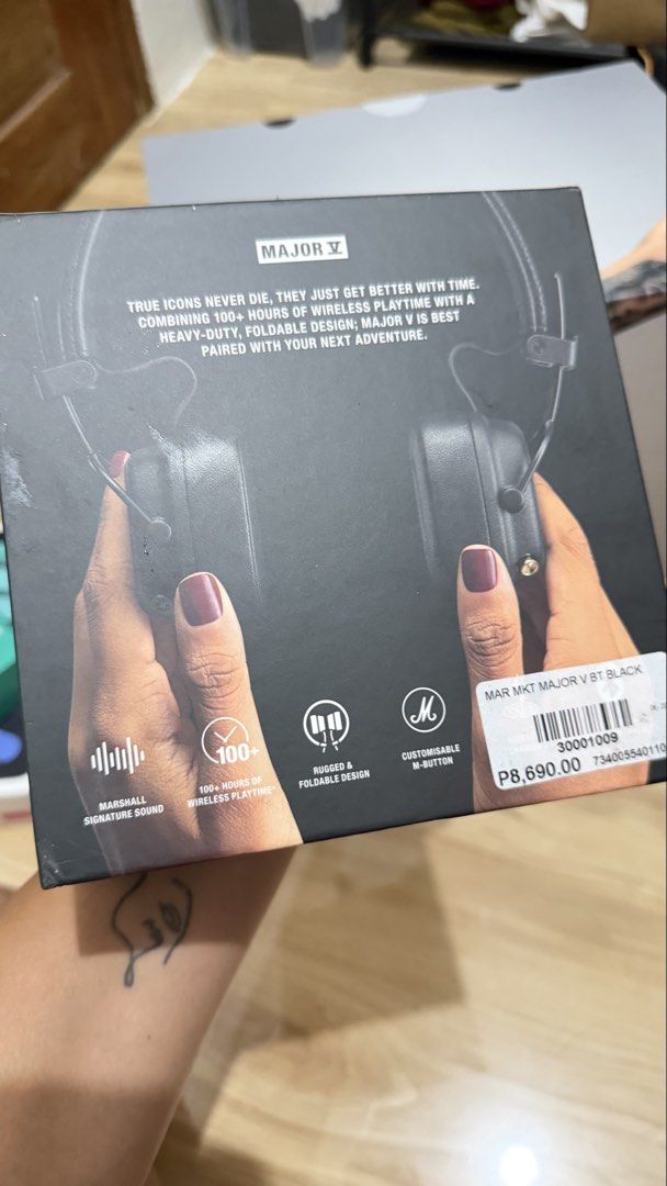 Marshall Major V (Category: Headphones & Headsets) located in Taguig. Submitted by justineofalltrades (Listing ID 1444334297, Image 2). Description: Selling this brandnew Marshall Major V for only 4999php Loc: Taguig City.