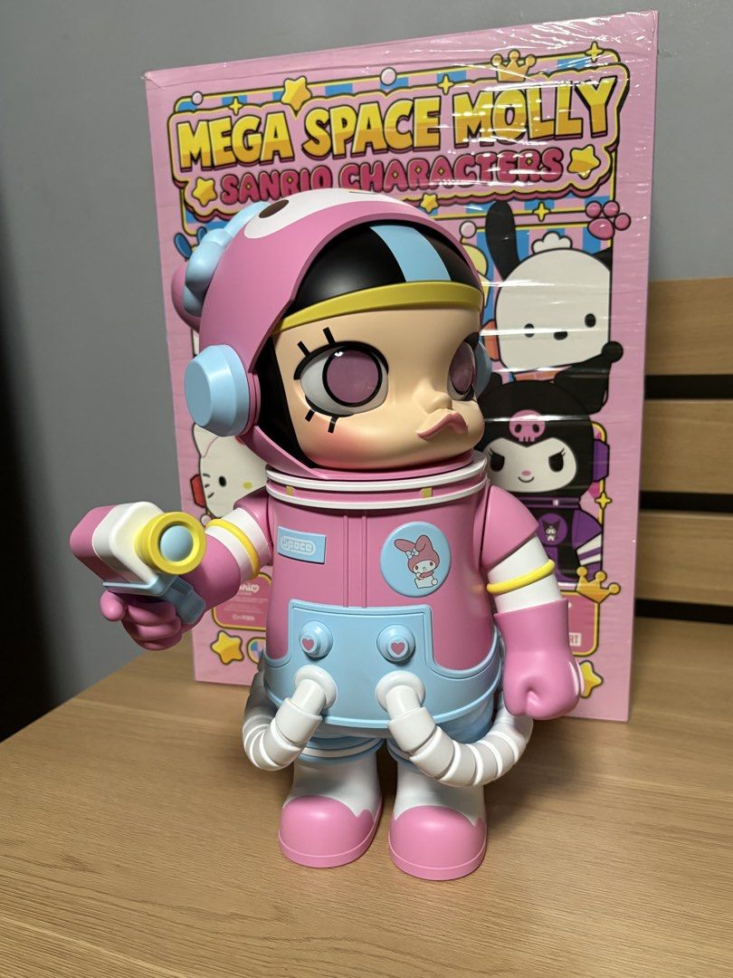 Mega Space Molly 400% Sanrio My Melody (Category: Designer & Blind Box Toys) located in Manila. Submitted by chi_channn (Listing ID 1444366293, Image 2). Description: - no issue - complete inclusions - with original box and popmart paper bag - just unboxed, displayed for a short time then stored - pm for more pictures / video requests .