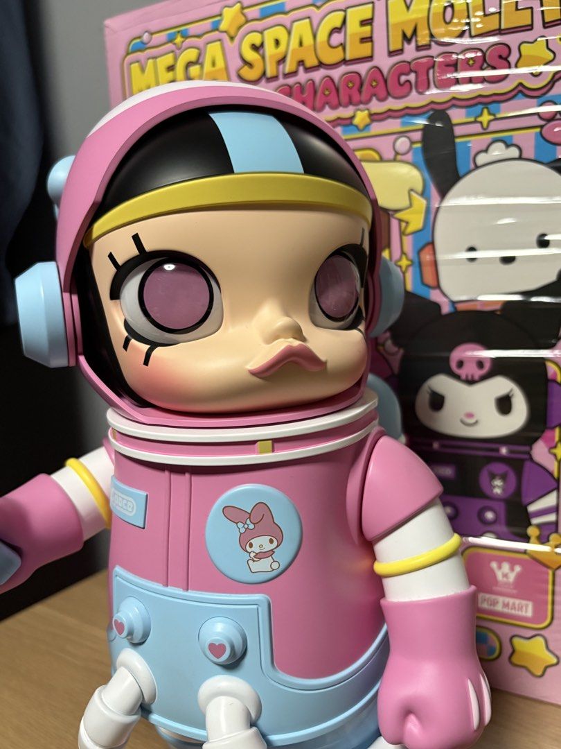 Mega Space Molly 400% Sanrio My Melody (Category: Designer & Blind Box Toys) located in Manila. Submitted by chi_channn (Listing ID 1444366293, Image 3). Description: - no issue - complete inclusions - with original box and popmart paper bag - just unboxed, displayed for a short time then stored - pm for more pictures / video requests .