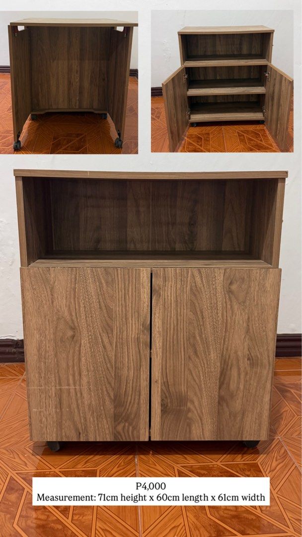 Multi-function study table (Category: Tables & Sets) located in Makati City. Submitted by curatedfindsbydei (Listing ID 1444379643, Image 3). Description: Mall pull-out furniture for sale! Please check the price and measurements on the second photo First come, first serve May show minor signs of showroom/display As is where is Pick up location: Pasig MOP: BPI.