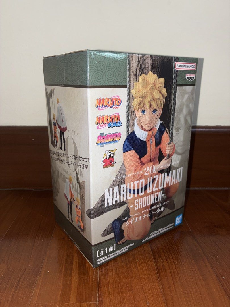 Naruto 20th Anniversary Figure Bandai Namco - Naruto Uzumaki Shonen & Hokage Figures Set (Category: Toy Figures) located in Singapore. Submitted by zealpenguin.13652c (Listing ID 1444403450, Image 1). Description: Naruto Uzumaki Shonen & Hokage Figures Set If you are a Naruto fan, you have to get this since it is an exclusive anniversary figurine! Not open at all and brand new. Price negotiable. If you want to find out special promos when buying 
