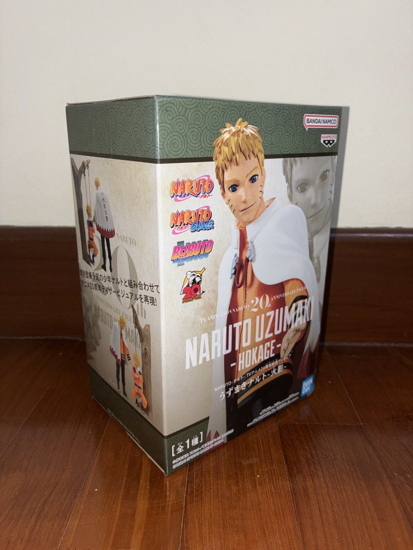 Naruto 20th Anniversary Figure Bandai Namco - Naruto Uzumaki Shonen & Hokage Figures Set (Category: Toy Figures) located in Singapore. Submitted by zealpenguin.13652c (Listing ID 1444403450, Image 2). Description: Naruto Uzumaki Shonen & Hokage Figures Set If you are a Naruto fan, you have to get this since it is an exclusive anniversary figurine! Not open at all and brand new. Price negotiable. If you want to find out special promos when buying 