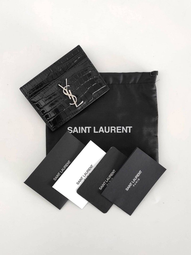 new and authentic YSL Saint Laurent Cassandre card case Silver hardware (Category: Wallets & Card holders) located in Quezon City. Submitted by tanramoni (Listing ID 1444364994, Image 1). Description: .