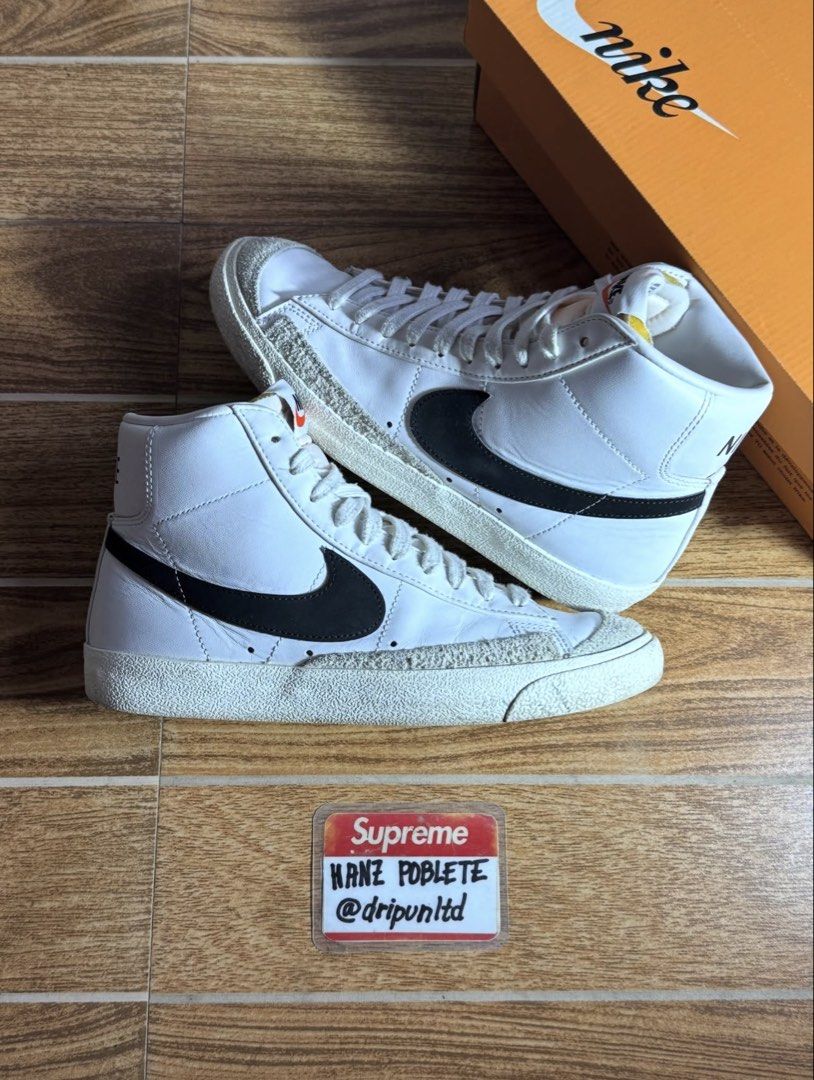 Nike Blazer 77 Vintage White Black (Category: Sneakers) located in Mandaluyong City. Submitted by dripunltd (Listing ID 1444358145, Image 1). Description: Nike Blazer 77 Vintage White Black Size 7 (Fits 8.5 Womens) Used 1,299.