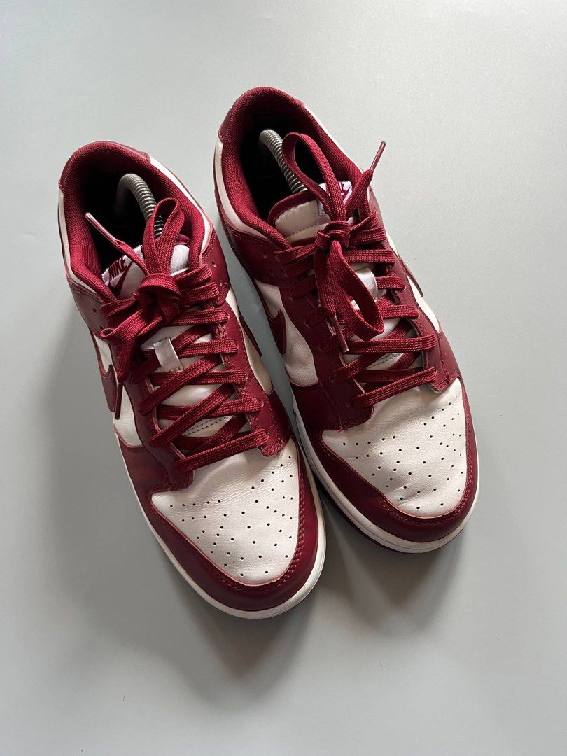 NIKE DUNK LOW TEAM RED (9.5US) (Category: Sneakers) located in Baguio. Submitted by grabUrPairs (Listing ID 1444439752, Image 3). Description: VGUC-EXCELLENT SIGNS OF USAGE 9.5US/27.5CM PAIR ONLY.