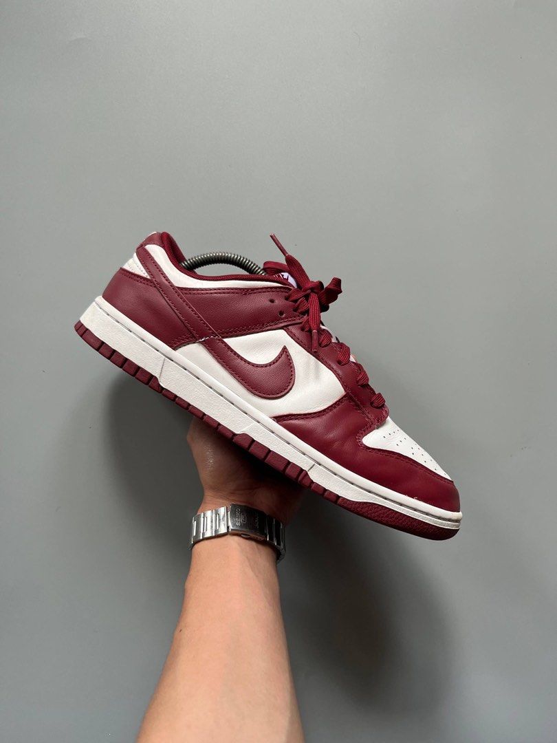 NIKE DUNK LOW TEAM RED (9.5US) (Category: Sneakers) located in Baguio. Submitted by grabUrPairs (Listing ID 1444439752, Image 2). Description: VGUC-EXCELLENT SIGNS OF USAGE 9.5US/27.5CM PAIR ONLY.