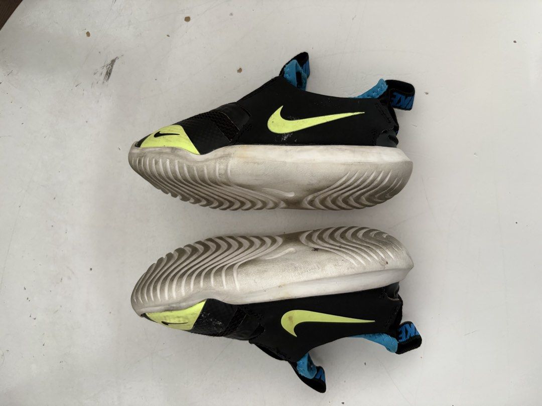 Nike Flex Runner Toddler Shoes Black Volt Blue C8 (Category: Babies & Kids Fashion) located in Quezon City. Submitted by mmaryf (Listing ID 1444344751, Image 2). Description: - Nike Flex Runner toddler shoes - Color: Black with Volt Green accents and Blue detailing - Easy slip-on design with elastic straps - Ideal for active toddlers and playtime - Comfortable and stylish kicks.