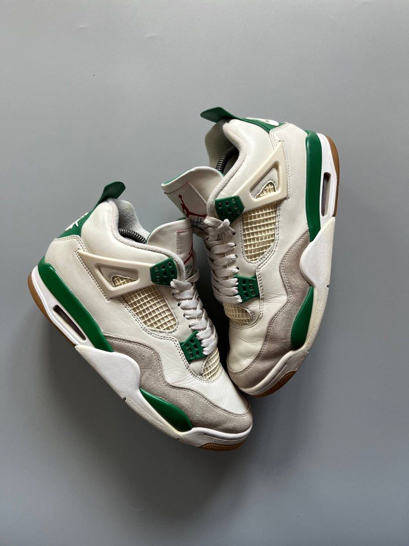 NIKE SB JORDAN 4 "PINE GREEN" (9.5US) (Category: Sneakers) located in Baguio. Submitted by grabUrPairs (Listing ID 1444440666, Image 2). Description: EXCELLENT SIGNS OF USAGE 9.5US/27.5CM PAIR ONLY AUTHENTIC.