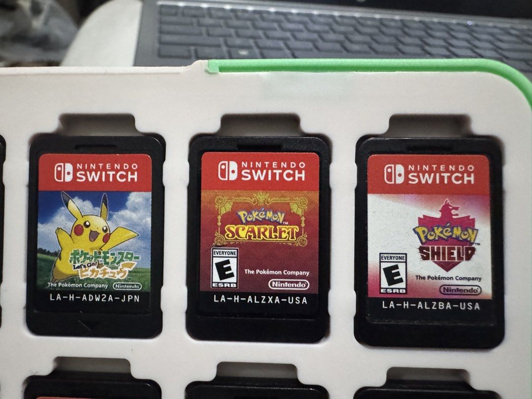 Nintendo Switch Games (Carts only-ALL are GOOD CONDITION) (Category: Nintendo) located in Caloocan City. Submitted by dyubella (Listing ID 1444328893, Image 3). Description: 499 to 1499 pesos price range for CARTS only, no case, GOOD working Condition💖 1. Super Mario Party - 1349 (SOLD) 2. Super Mario 3D World + Bowser's Fury (US region) - 1499 (SOLD) 3. Mario Kart 8 Deluxe with Booster Pass included (Asian region / MDE) - 1799 (SOLD) 4. Pokémon