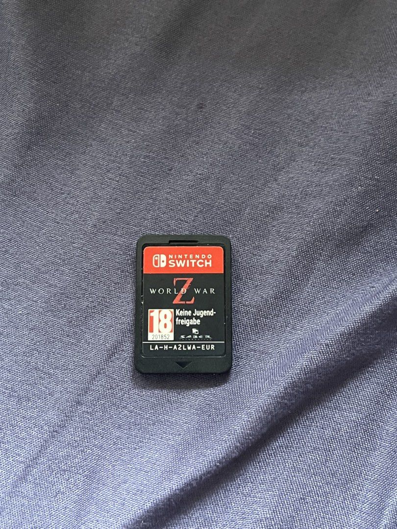 Nintendo Switch World War Z Game (Category: Nintendo) located in Quezon City. Submitted by childishgambin (Listing ID 1444347022, Image 1). Description: - World War Z for Nintendo Switch - Region: EUR - Rating: 18+ - Includes: Game cartridge only.