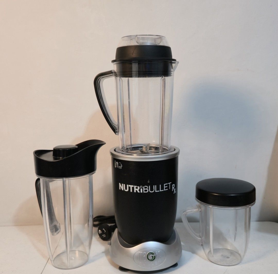 Nutribullet Rx Cooking Blender (Category: Juicers, Blenders & Grinders) located in Rizal. Submitted by potato_corner (Listing ID 1444321906, Image 2). Description: Nutribullet Rx Cooking Blender Australian mall pull out Used as demo unit Inclusion 3 bottle 1 blade 1 blade remover 2 lids 220v.