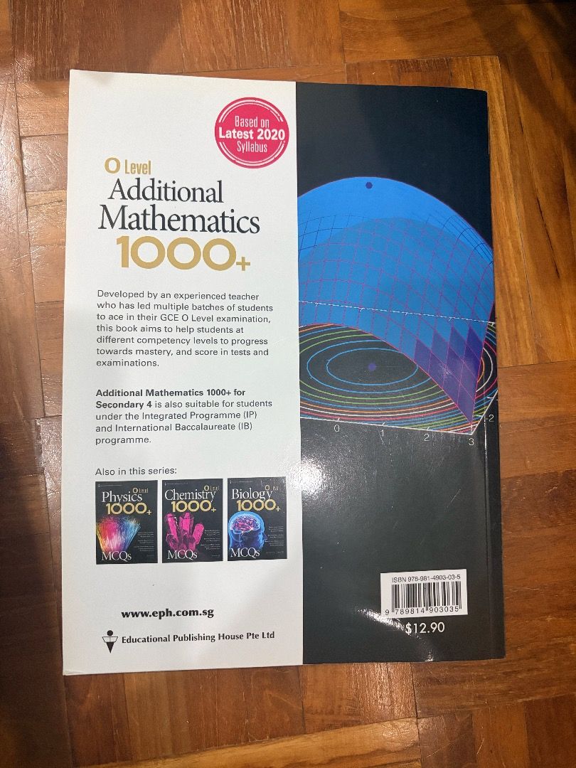 O Level additional mathematic (Category: Textbooks) located in Singapore. Submitted by mahi27240 (Listing ID 1444363534, Image 2). Description: - suitable for O'level , IP and IB - topical practice questions and answers.