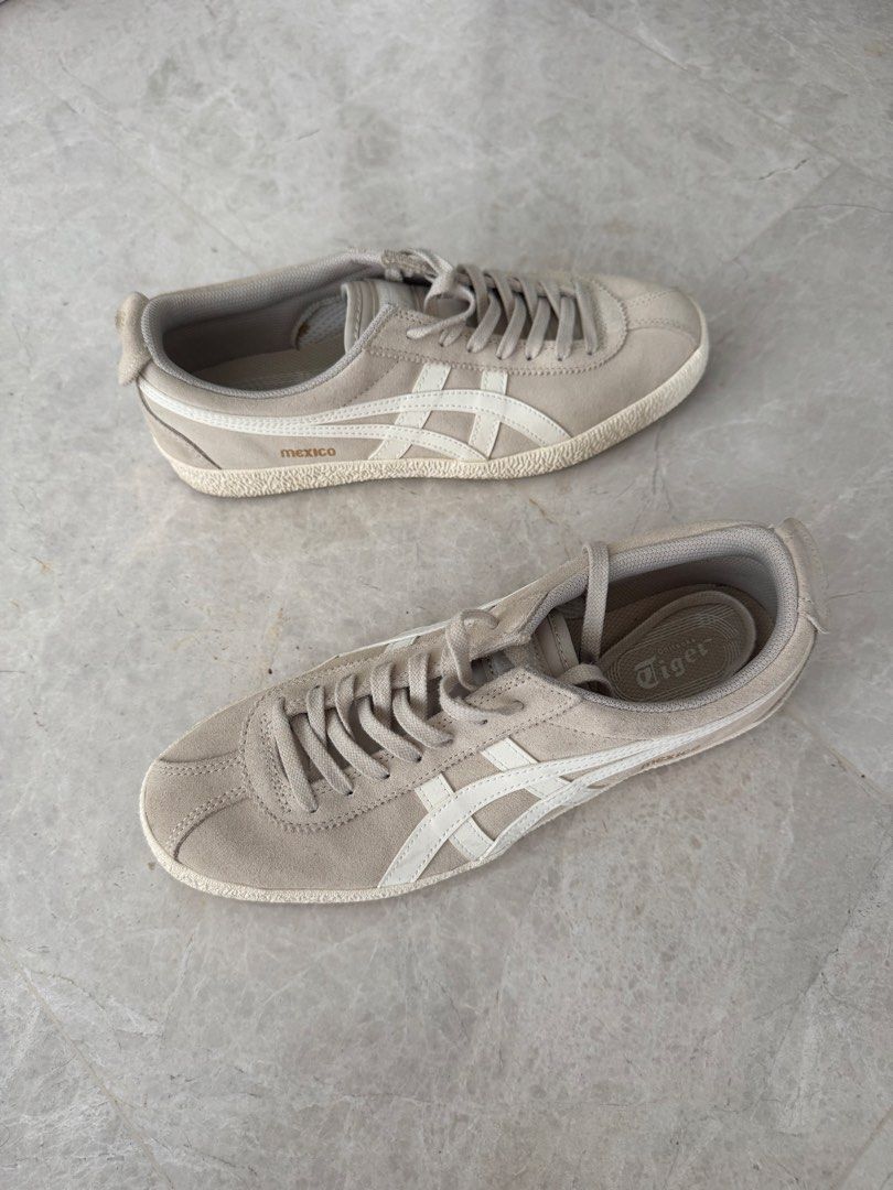 Onitsuka Tiger MEXICO 66 DELEGATION Sneakers in cream (Category: Sneakers) located in Singapore. Submitted by greywhiteblack (Listing ID 1444390174, Image 2). Description: Eu41.5 26cm I’m a usual size 40 and sized up for comfort Only worn once, in great condition .