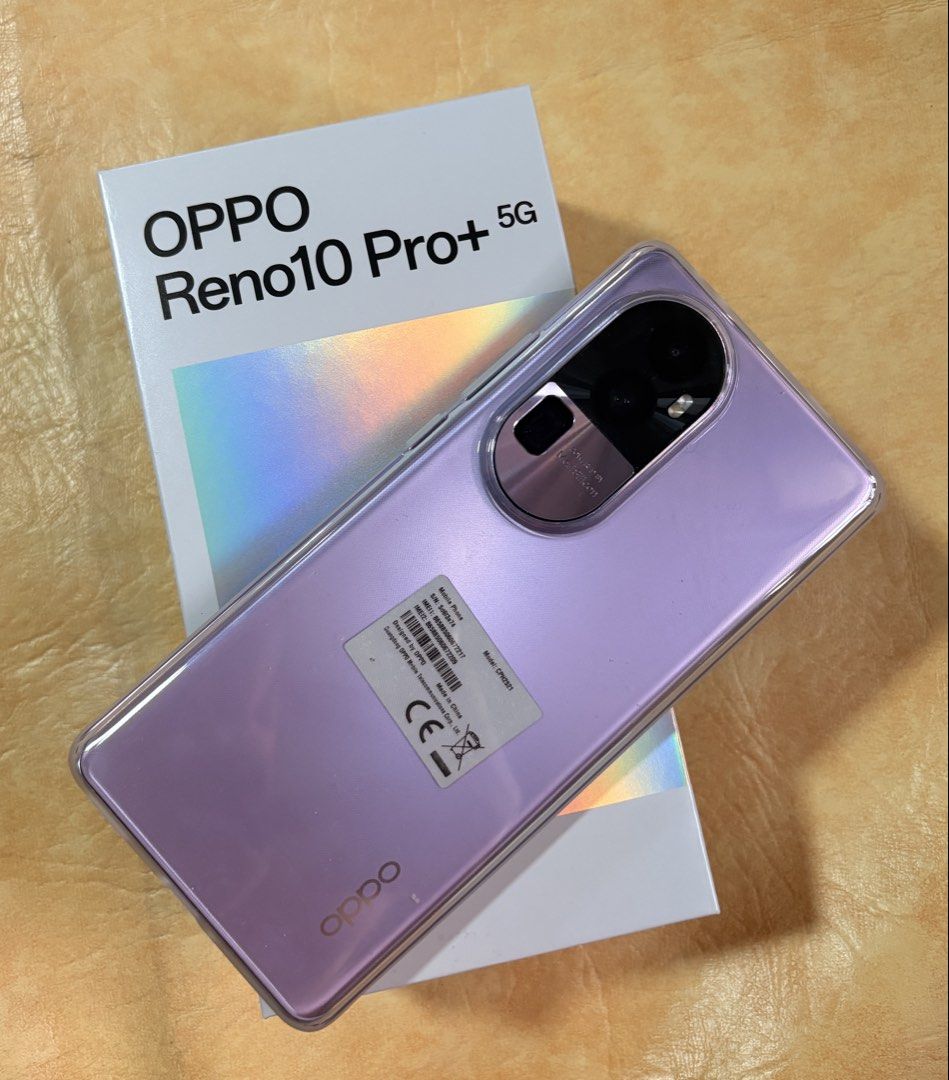 Oppo Reno 10 Pro Plus 5G (Category: OPPO) located in Valenzuela. Submitted by sustainableconsumer (Listing ID 1444331602, Image 3). Description: - Brand: Oppo - Model: Reno 10 Pro+ 5G - Color: Lilac - Storage: 256GB - Processor: Snapdragon 8+ Gen 1 - Condition: Pristine, as seen in photos - Sleek and premium design Looks like new. Very much well taken care of. .