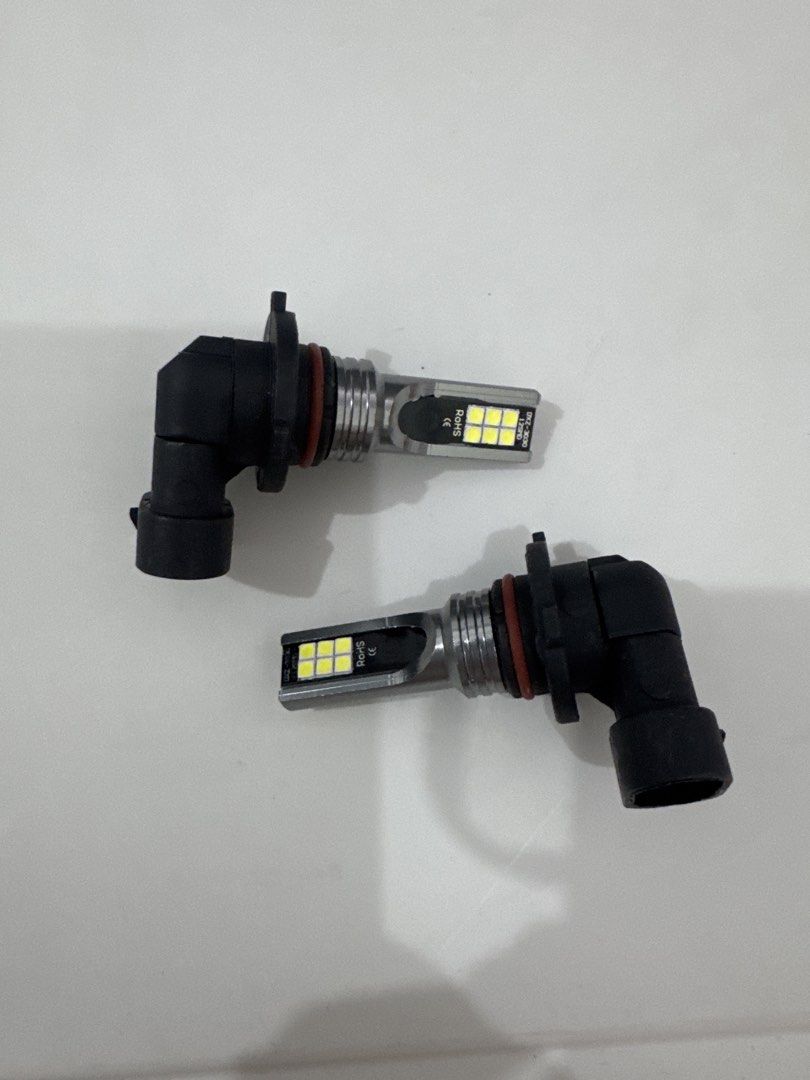 Pair of LED Car Headlight Bulbs (Category: Lighting) located in Manila. Submitted by jonashnan29172 (Listing ID 1444486571, Image 1). Description: - Bright and energy-efficient LED car bulbs - Sleek design: Black base with silver metal housing - Crisp white LED light - Perfect for upgrading headlights - Easy installation - Sold as a set of two.