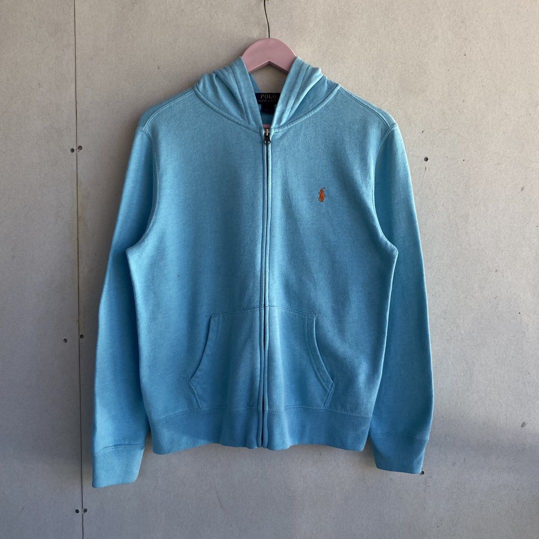 Polo Ralph Lauren Hoodie Jacket (Category: Coats, Jackets and Outerwear) located in Cebu City. Submitted by kklez (Listing ID 1444332201, Image 1). Description: 🔹Good Condition ❕Issue: Minimal Stains 📐Size: Small - Medium 📏Dimensions: W21 x L24 🖍️Color Rate: 9.8/10 ‼️Color may vary due to lighting ‼️STRICTLY PAYMENT FIRST ‼️NO COP/COD 🚚: J&T Express 💵: Gcash 📍: Simala, Cebu Price + Sf: 📩 ‼️DISCLAIMER: Please note that I am not affiliated 