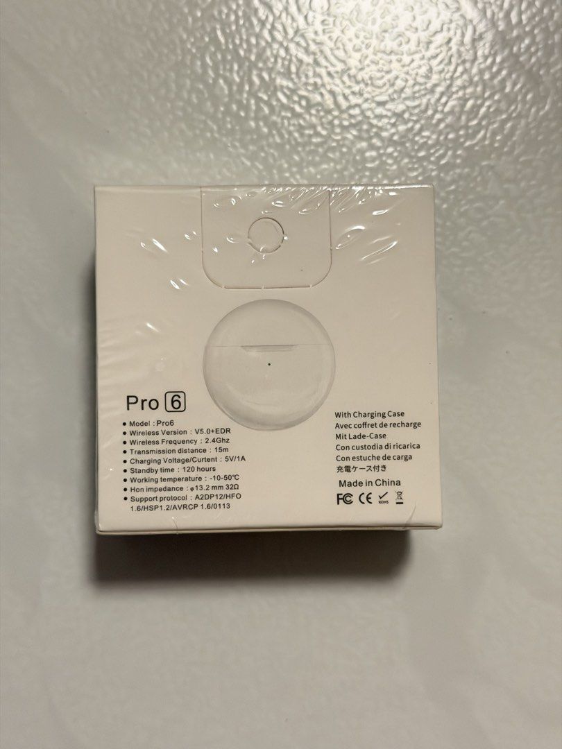 Pro 6 Wireless Earbuds with Charging Case495695779920629761