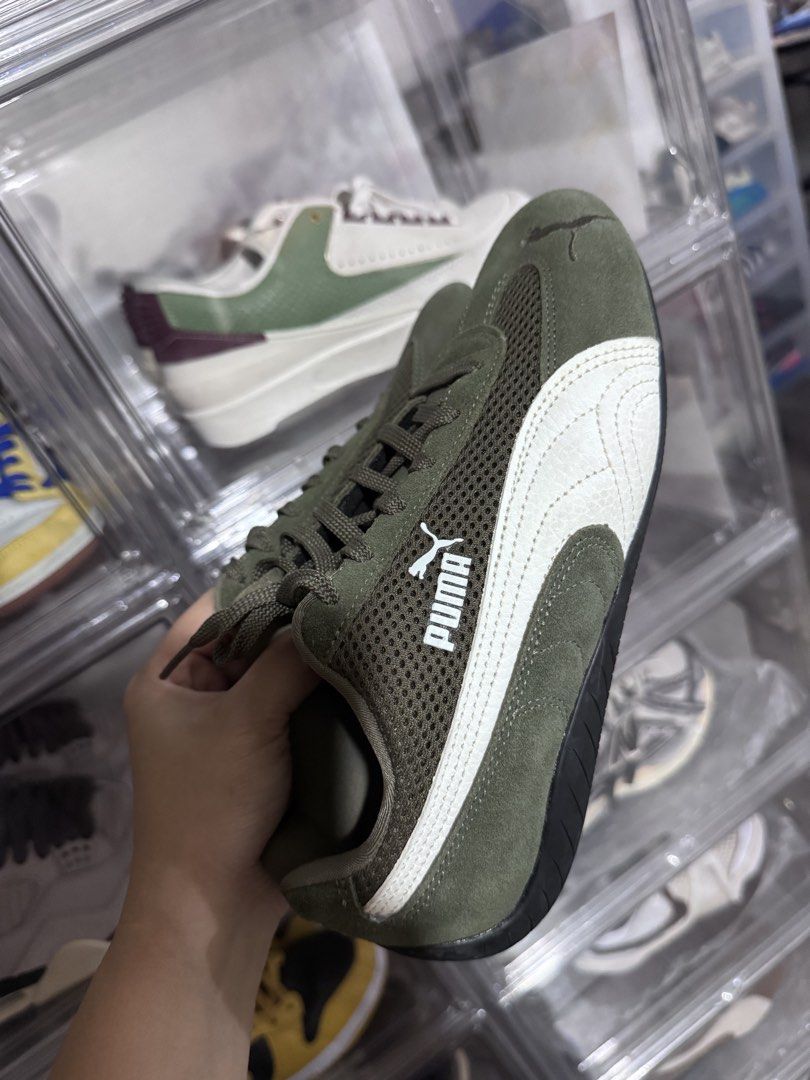 Puma Mesh Speedcat Sneakers - Size 24cm (Category: Sneakers) located in Carmona. Submitted by eraest (Listing ID 1440691515, Image 2). Description: - Puma Mesh Speedcat shoes - Size: 24 cm - Condition: Great, well-maintained - Includes: Original box - Price: P6,000 (Original price P7,100).