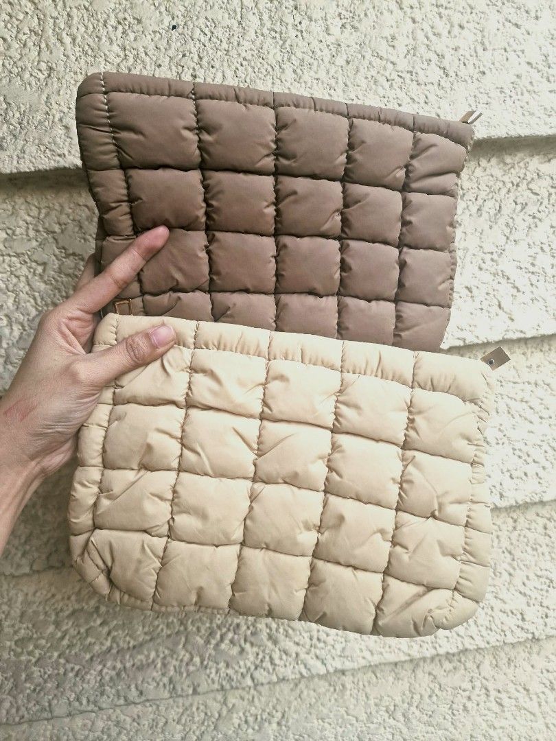 Quilted Puffy Make Up Pouch (Category: Makeup) located in Quezon City. Submitted by floreskari78555 (Listing ID 1444415516, Image 3). Description: Meet your new favorite beauty essential: The Quilted Puffy Make Up Pouch! ✨☁️ Super soft, insanely puffy, and oh-so-aesthetic. Whether you're packing for a weekend getaway or organizing your daily vanity, this spacious pouch has room for it all—your must-have cosmetics, skincare routines, everyday perf
